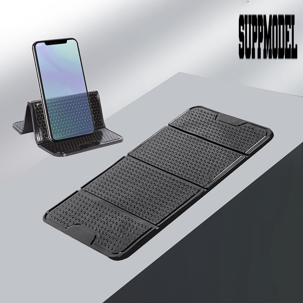 Stand Holder Handphone Nanometer Bahan Kulit Imitasi Anti slip Untuk Mobil