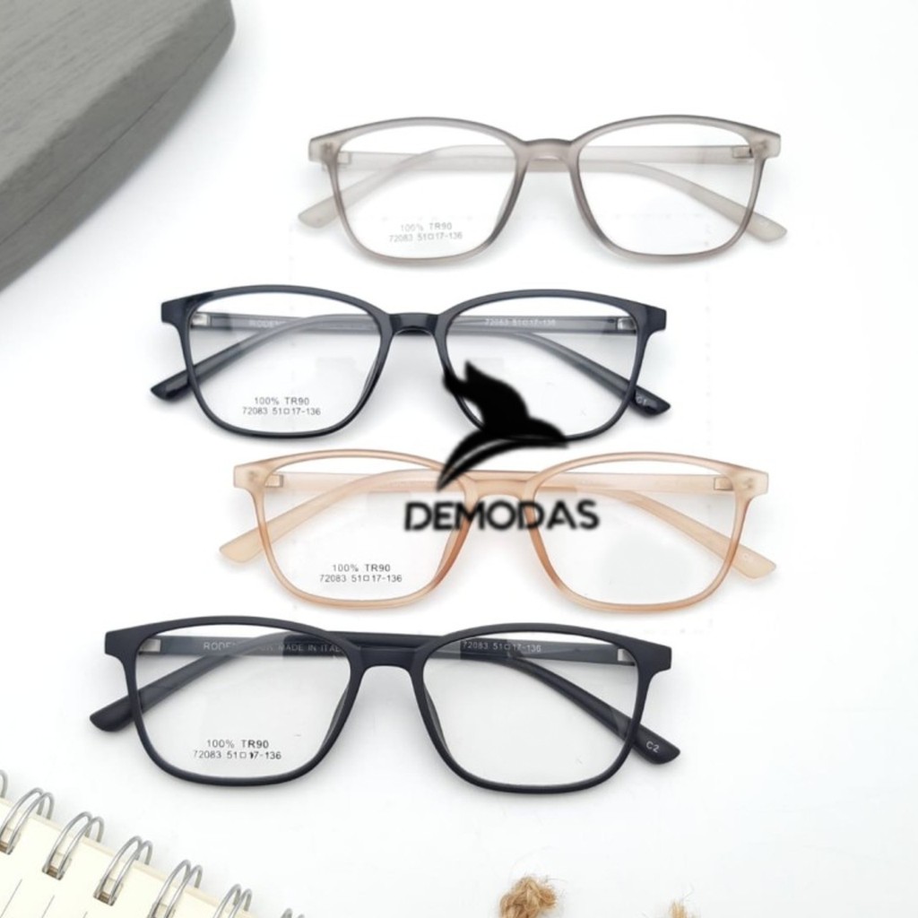 DEMODAS DG72083 Kacamata Lentur Lensa Photocromic Bluecromic Antiradiasi Blueray Minus Normal