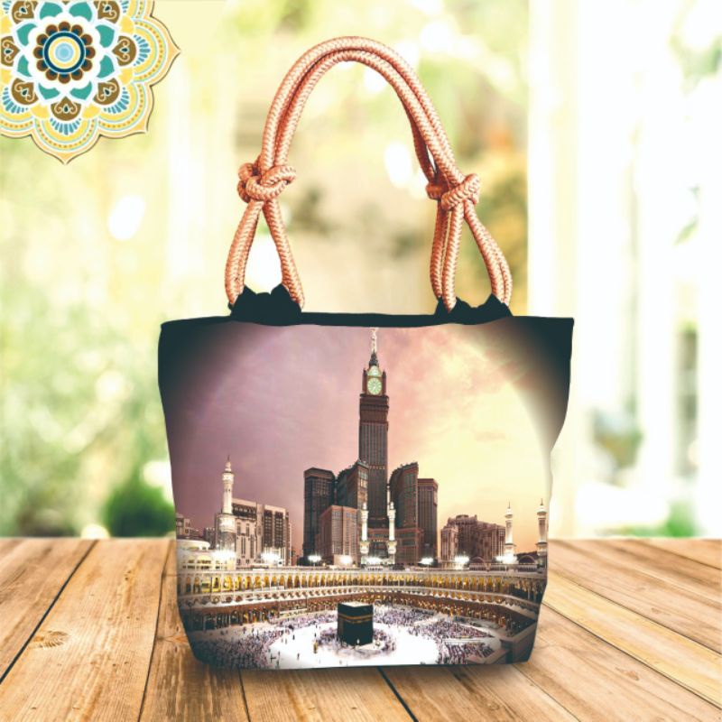 Tote Bag motif Ka'bah Terbaru (GROSIR &amp; ECERAN)