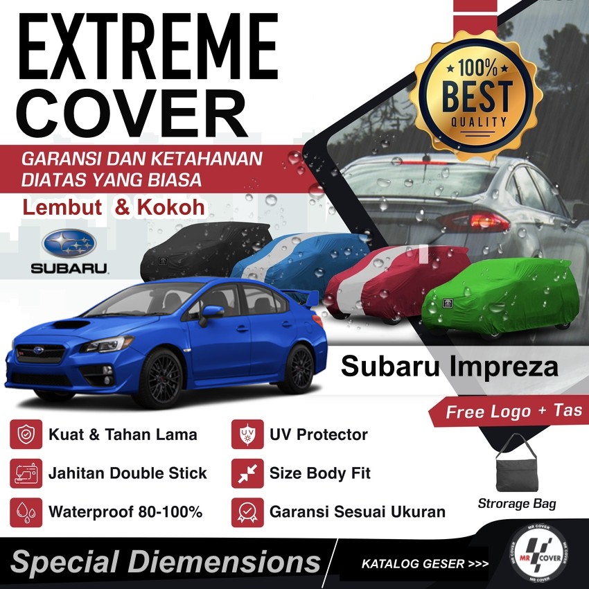 Body Cover Cover Mobil Sarung Mobil Subaru Impreza