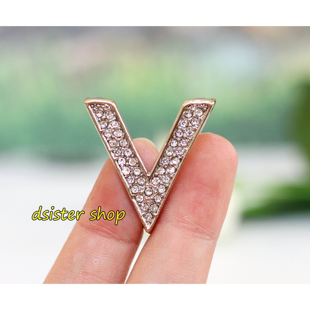 Bros Cincin Ring Aksesories Syal Hijab Bentuk Segitiga Cantik-Model V Silver