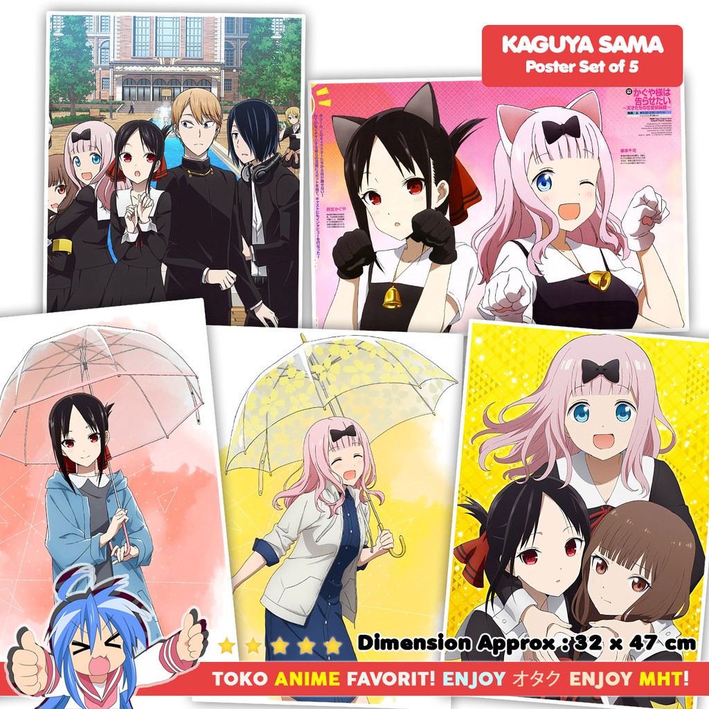 Poster Anime Love Is War Kaguya-sama Set Of 5