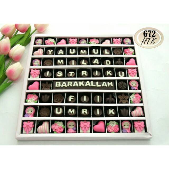 

Coklat praline ulang tahun teman, pacar, kerabat