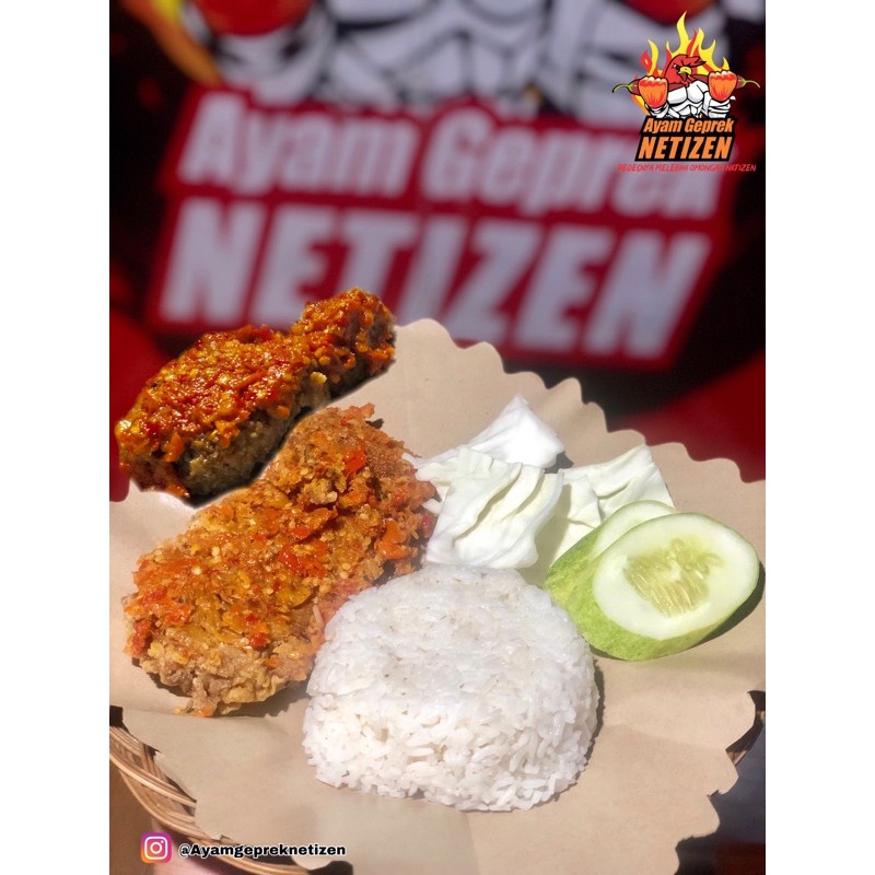 

PROMO 2 Potong Ayam Geprek Sambal Bawang + Nasi