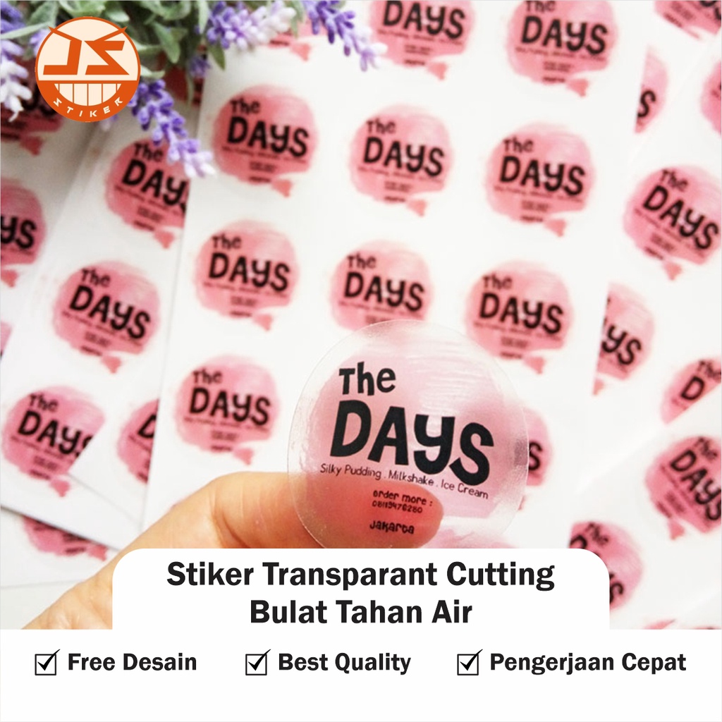 

Cetak Stiker Label Bulat Vinyl Transparant / Sticker Label Kemasan Makanan Minuman Vinyl Transparant / Vinyl Bening
