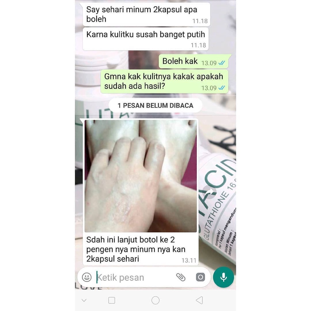 GLUTACID ASLI 100% ORIGINAL WHITENING BOOSTER BPOM HALAL GLUTACID PEMUTIH BADAN