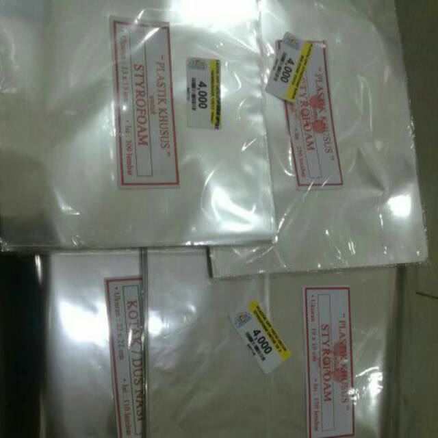 

PLASTIK KHUSUS untuk STYROFOAM / KOTAK/DUS NASI