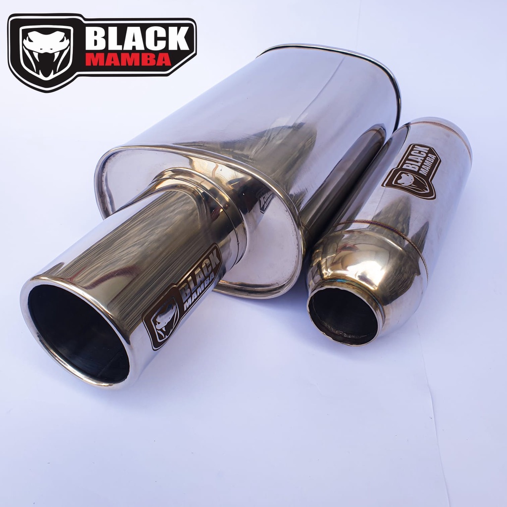 Knalpot Mobil Original Black Mamba Model Fujitsubo FREE Resonator Original