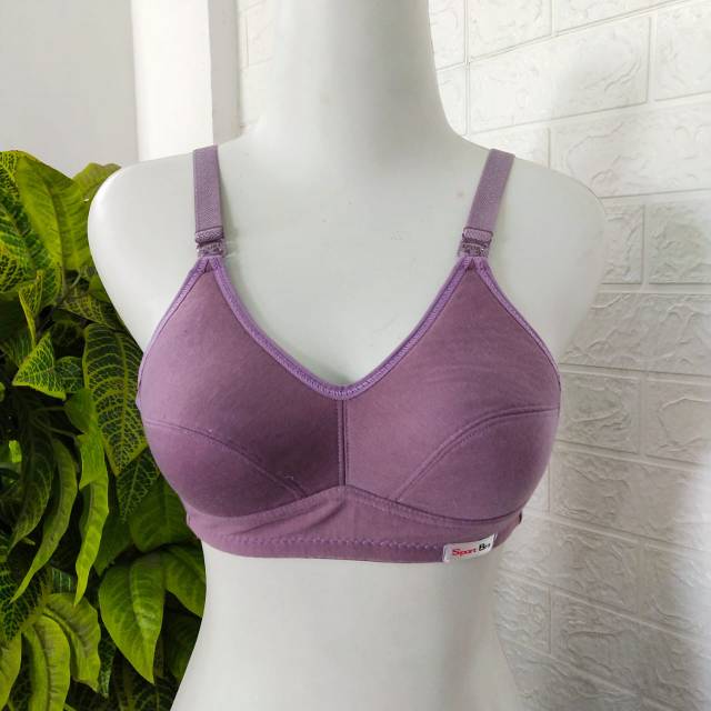 BH Sport bra murah tanpa kawat dan busa size 34 36 38 jumbo 40 42