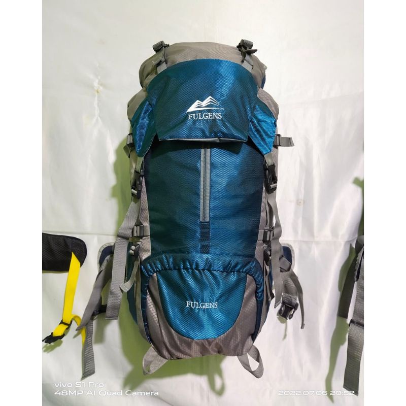 Tas Ransel Gunung FULGENS 60 Liter # Tas Camping 60 Liter # Ransel Gunung Kuat # Tas Outdoor 60 lite