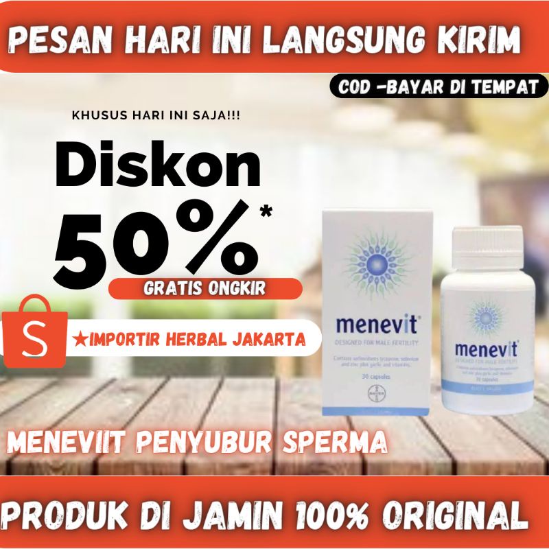 Menevit 30 Kapsul Original Bpom Obat Herbal Penambah Hormon Terbaik