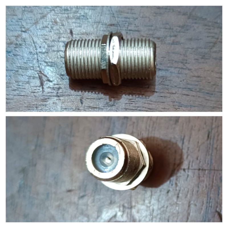 Jack Drat Sambungan Kabel Antena TV FF Female to Female