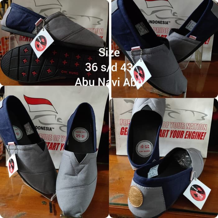 Sepatu slip on chi kung Berkualitas