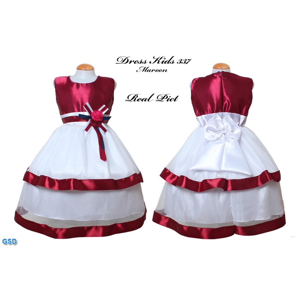 Dress Kids isabel 337/Atasan Anak perempuan/ Baju Pesta Anak 5-6 tahun/Gaun Ultah