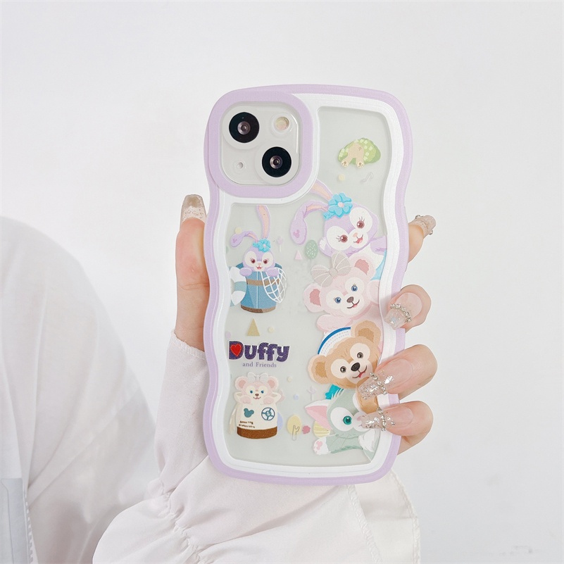 Soft Case Silikon Transparan Motif Kartun Untuk iPhone 13 12 11 Pro Max X Xr Xs Max SE 8 7 6 6s Plus