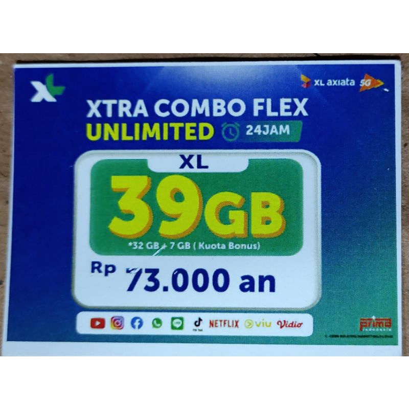 PERDANA XL CL 4+ UNLIMITED TURBO HYBRID 11GB/15GB/21GB (28 GB)