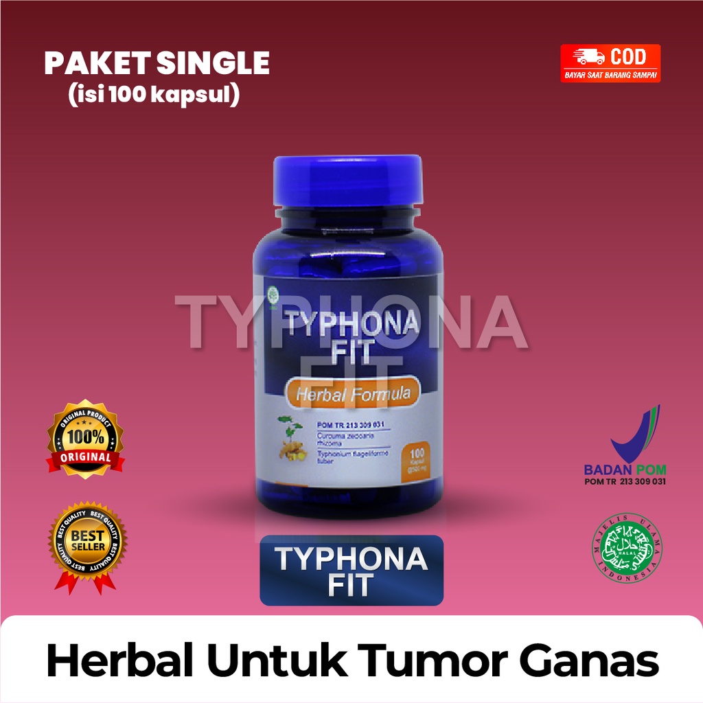 HERBAL ATASI TUMOR GANAS -  Typhona Fit 100% ASLI BPOM