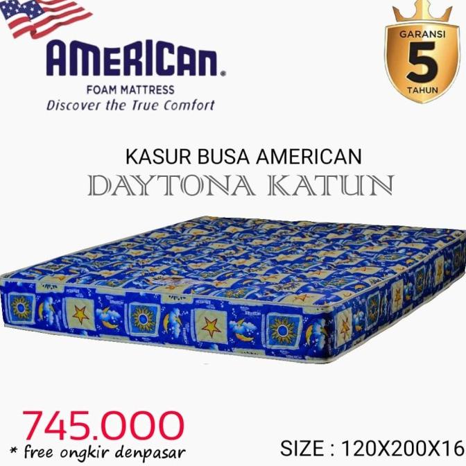 }}}}}}] KASUR BUSA SUPER MERK AMERICAN TYPE DAYTONA 120X200