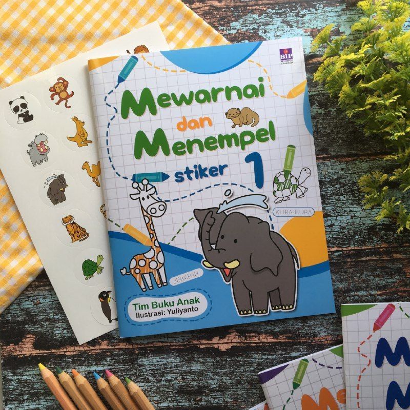 BUKU MEWARNAI DAN MENEMPEL STIKER 1