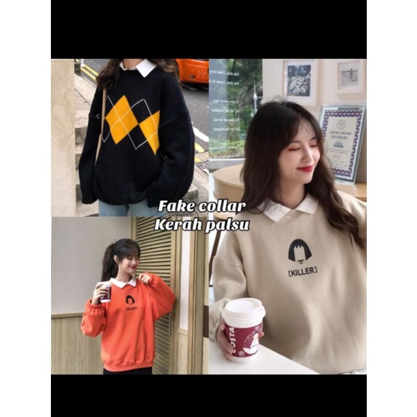 KERAH PALSU WANITA /MANSET LEHER