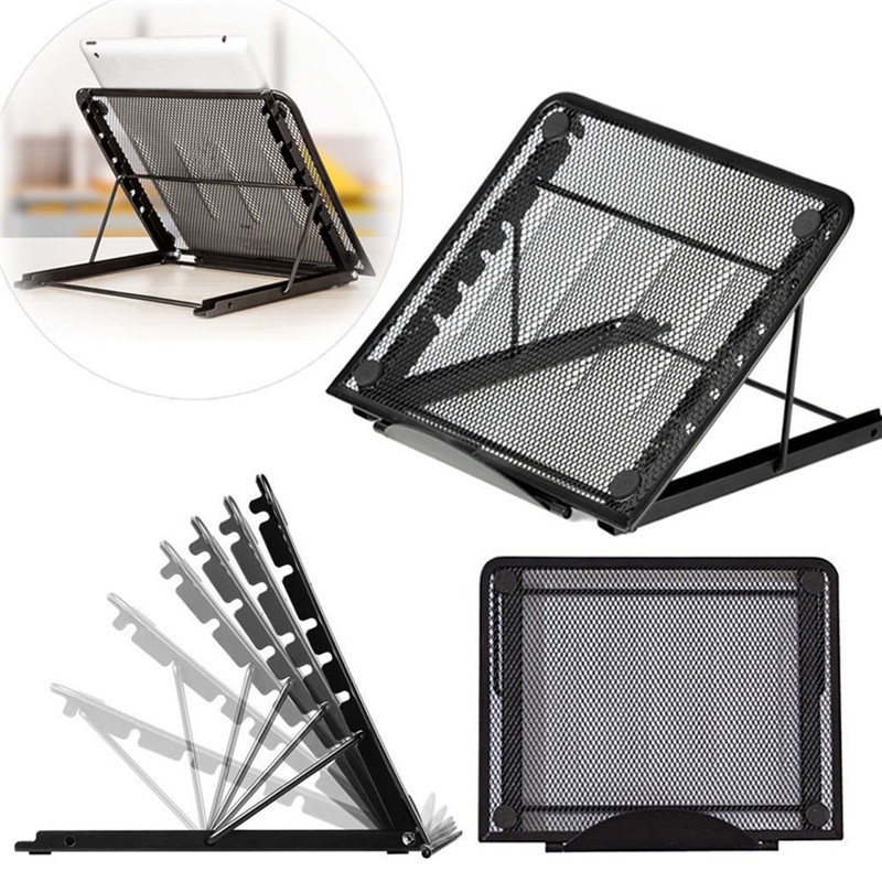 {LUCKID}Portable Adjustable Laptop Notebook Table Stand Tray Lazy Foldable Computer Desk