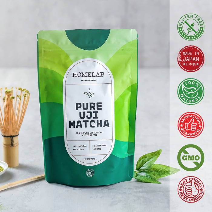 

Ready - 100% Pure Uji Matcha Japan - Bubuk Matcha Premium Grade 100G - Bungkusan
