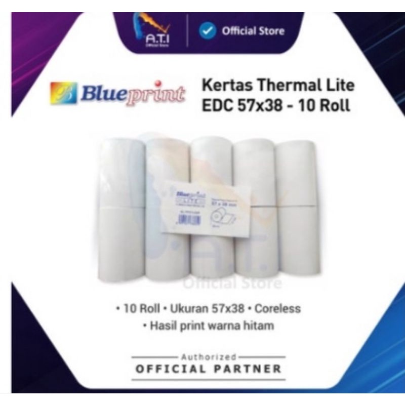 

Blueprint Kertas Thermal Coreless 57X38 mm