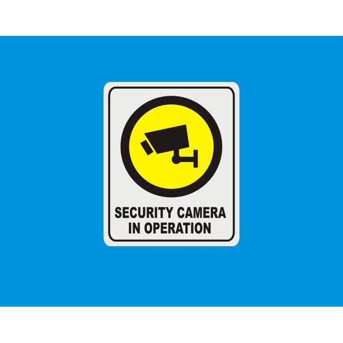 

✨BISA COD✨ SIGN LABEL SECURITY CAMERA IN OPERATION (CUSTOM)