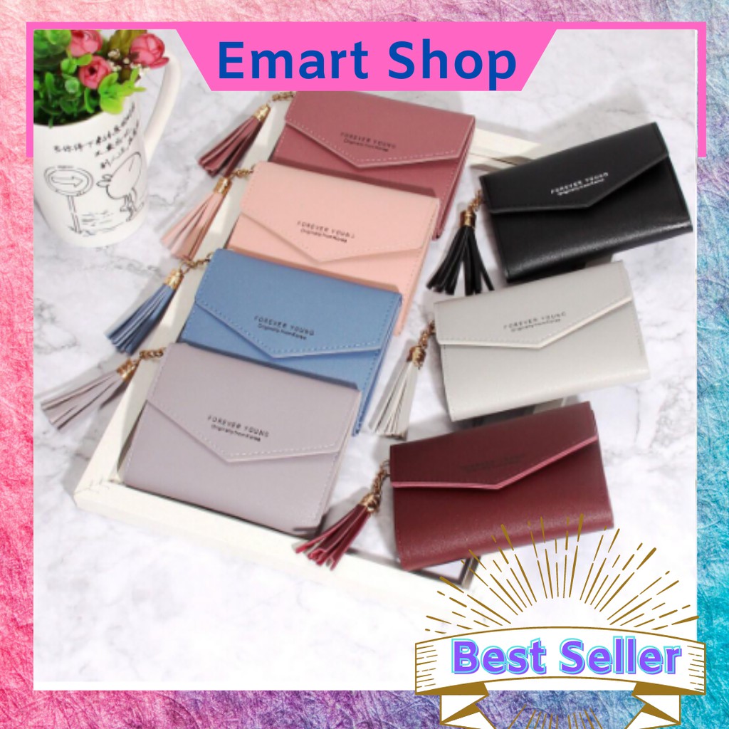 EMARTSHOP Dompet Wanita Forever Young Lipat A17 / Dompet Mini Import Forever Young 2019