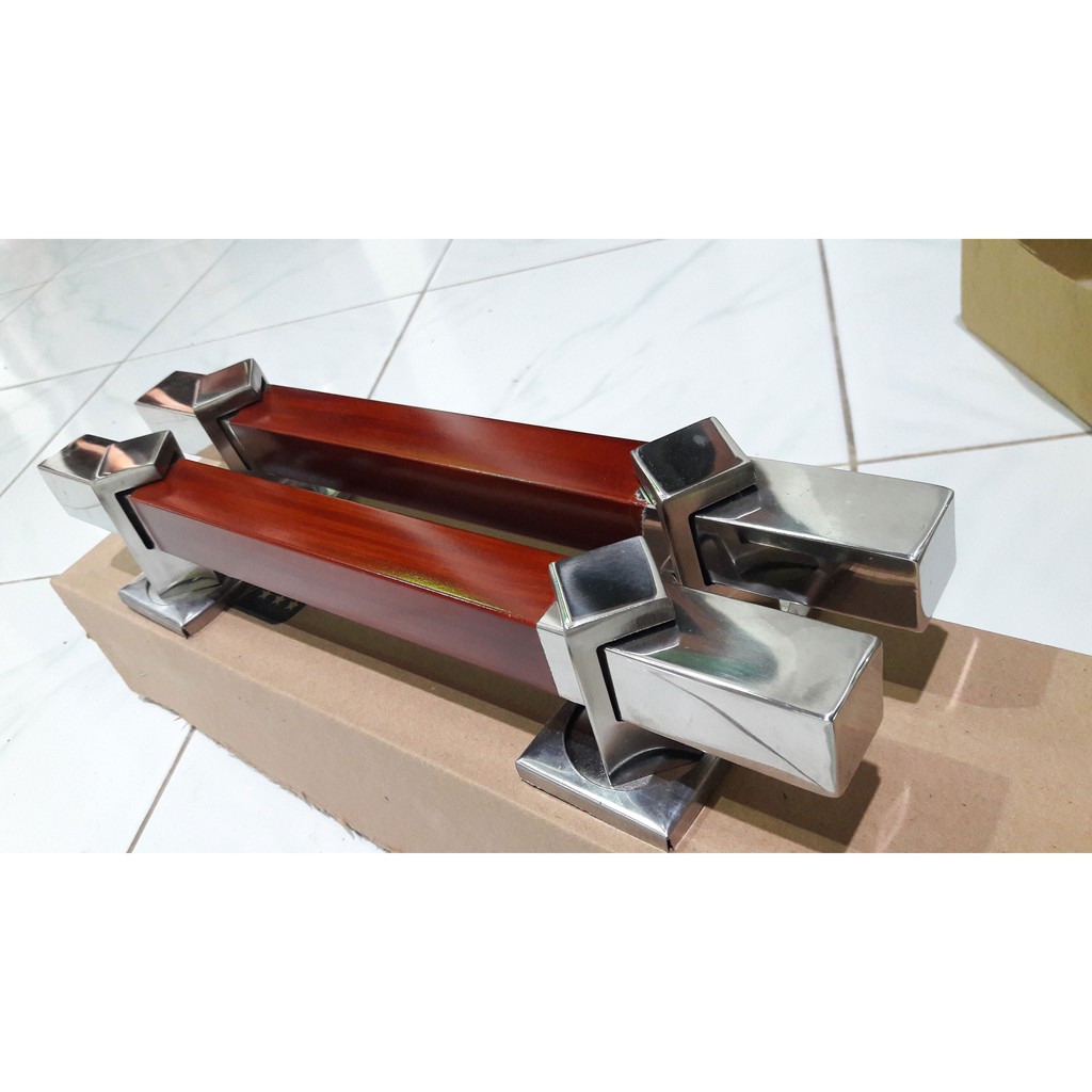 33 cm handle pintu rumah/ tarikan pintu gagang pintu model kotak natural