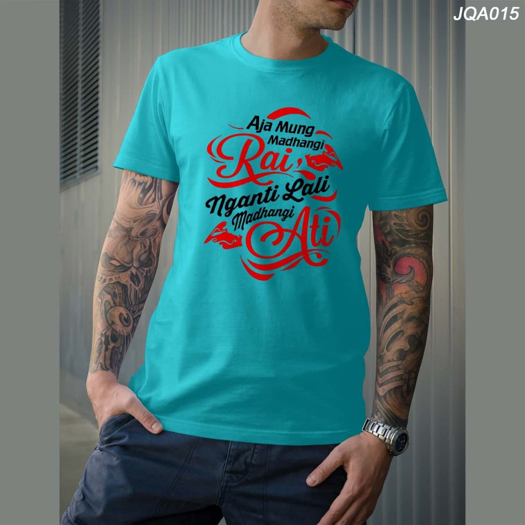 Baju kaos Kata-Kata Bahasa Jawa Pakaian Lengan Pendek Distro Jumbo Murah
