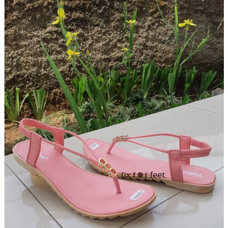 fahrie shoes sandal flat wanita tali silang fh-24
