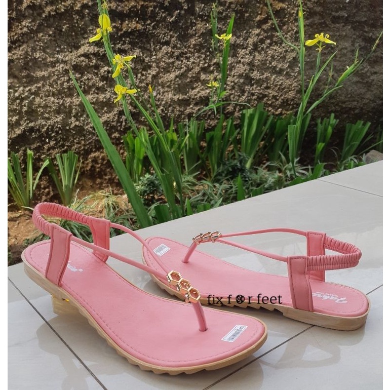 fahrie shoes sendal flat wanita tali silang fh-24