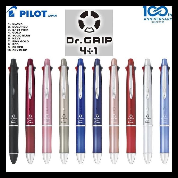 

Terlaris Pilot "Dr. Grip" 4+1 / Pulpen Pilot "Dr. Grip" 4 Pen + 1 Pensil - Hitam Promo