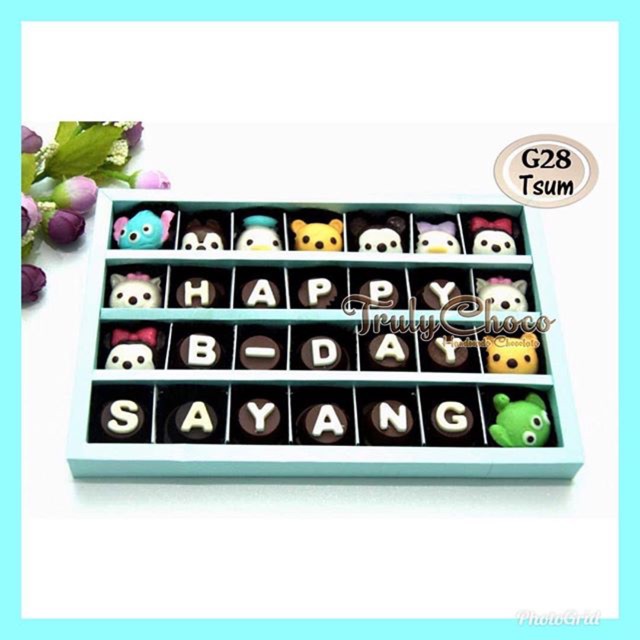 

Trulychoco - Kado ultah cokelat Tsum Tsum