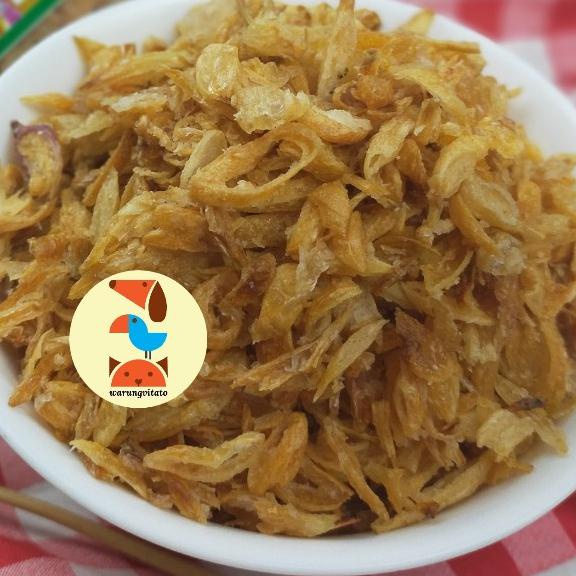 

BAWANG GORENG PALU RENYAH HJ. MBOK SRI 100 GRAM / CRISPY FRIED ONIONS