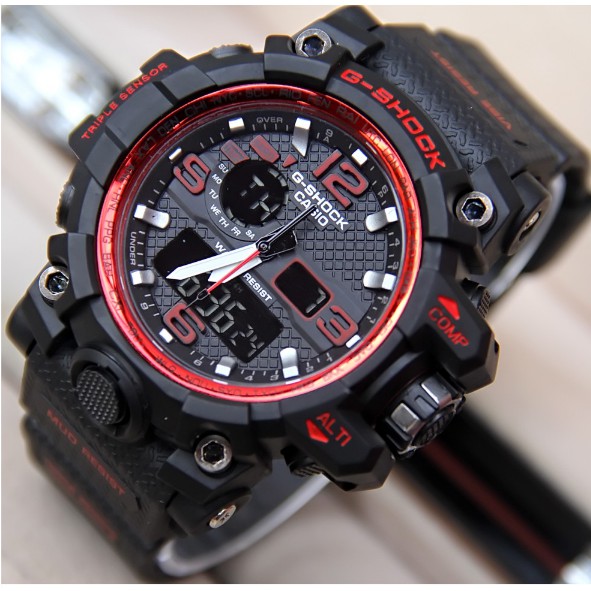 WATER RESIST G-Shock GWG 1000 Gshock Digital Double Time Rubber Jam Tangan Pria-4