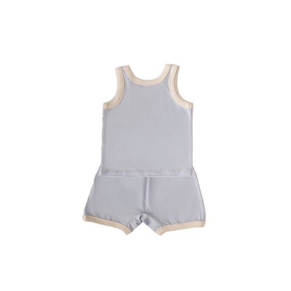 Bamboo and Bub - Singlet Rib Set Atasan Bawahan Kaos Lengan Buntung Adem Soft Bambu Oblong Sleeveless Cotton