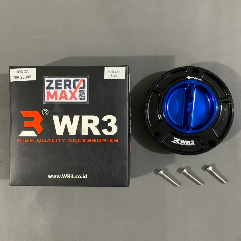 Fuel Cap Tutup Tangki WR3 Honda CBR 250RR CBR 250 RR CBR250RR Blue Biru