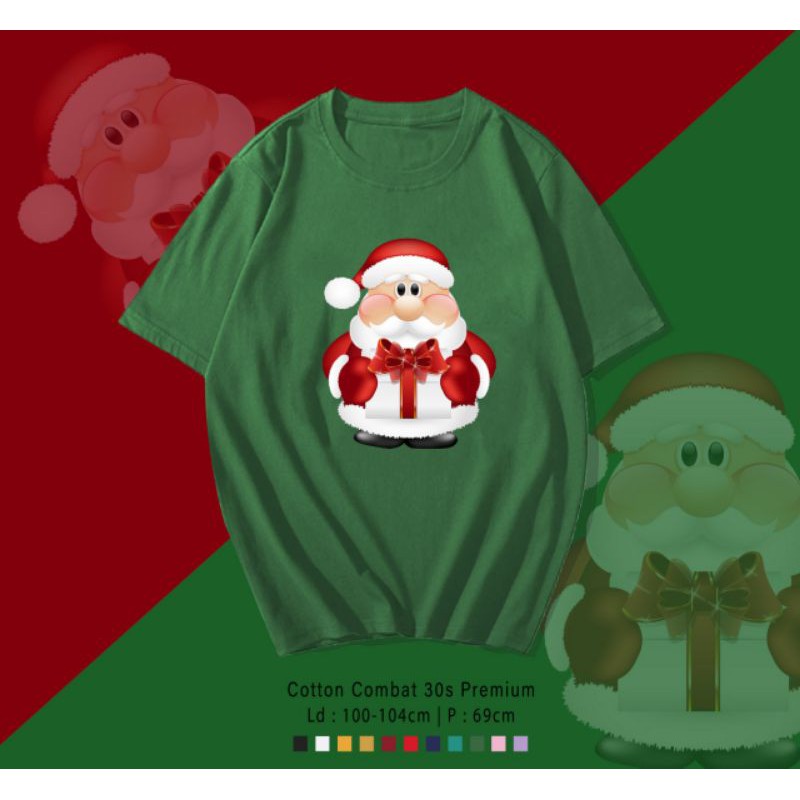 T-SHIRT / TUMBLR TEE KAOS SANTA GIFT OVERSIZE PREMIUM