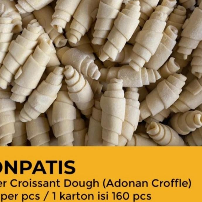 

BONPATIS CROISSANT FROZEN BUTTER ADONAN CROFFLE WAFelL 30Gr 1Dus160pcs ---NEW---