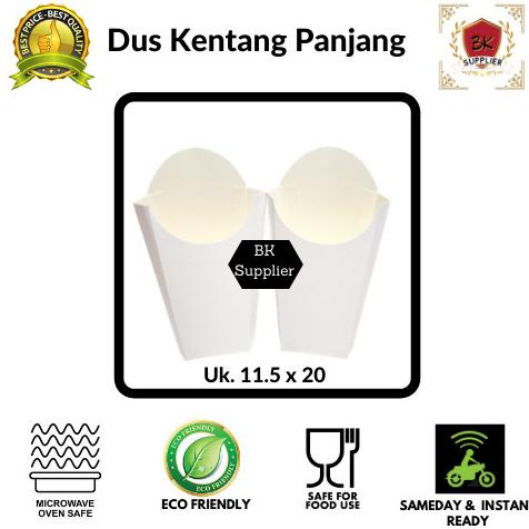 

[COD] Kemasan Kentang Goreng Panjang / Dus Kentang Goreng Panjang isi 100pcs [COD]