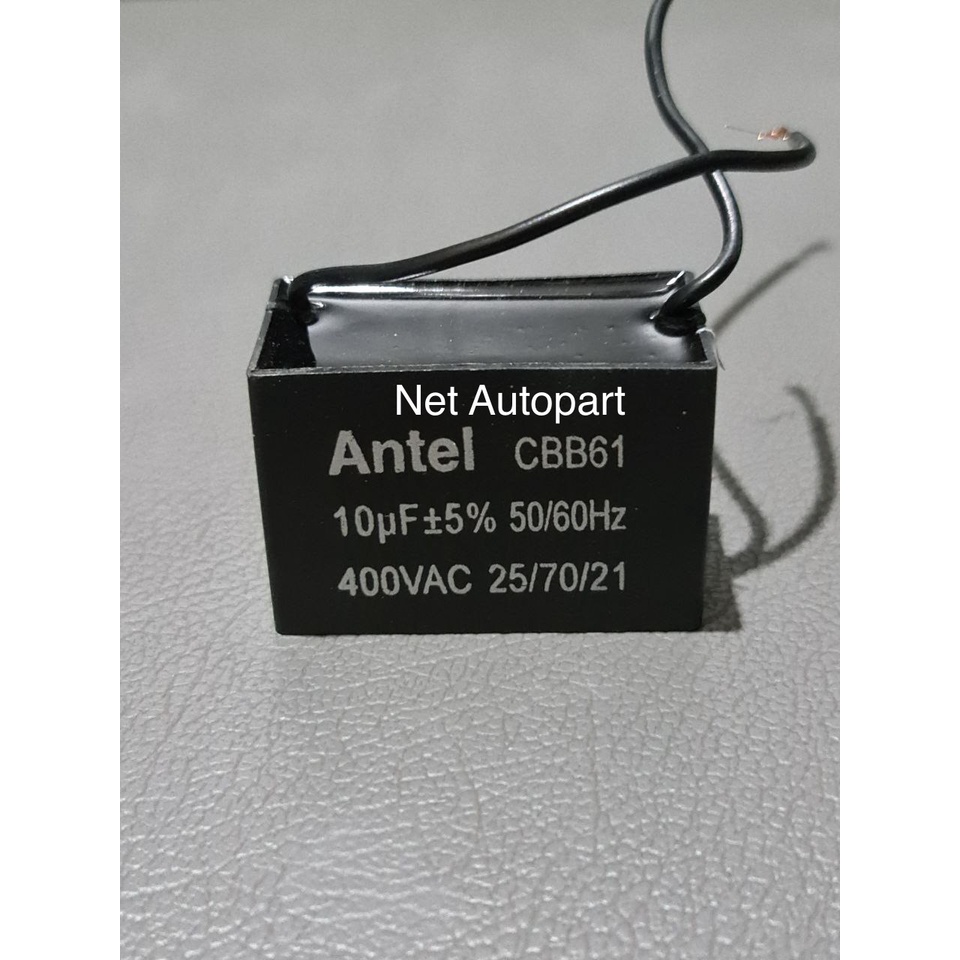 Kapasitor 10uf 400v CBB61 ANTEL Capasitor kipas angin