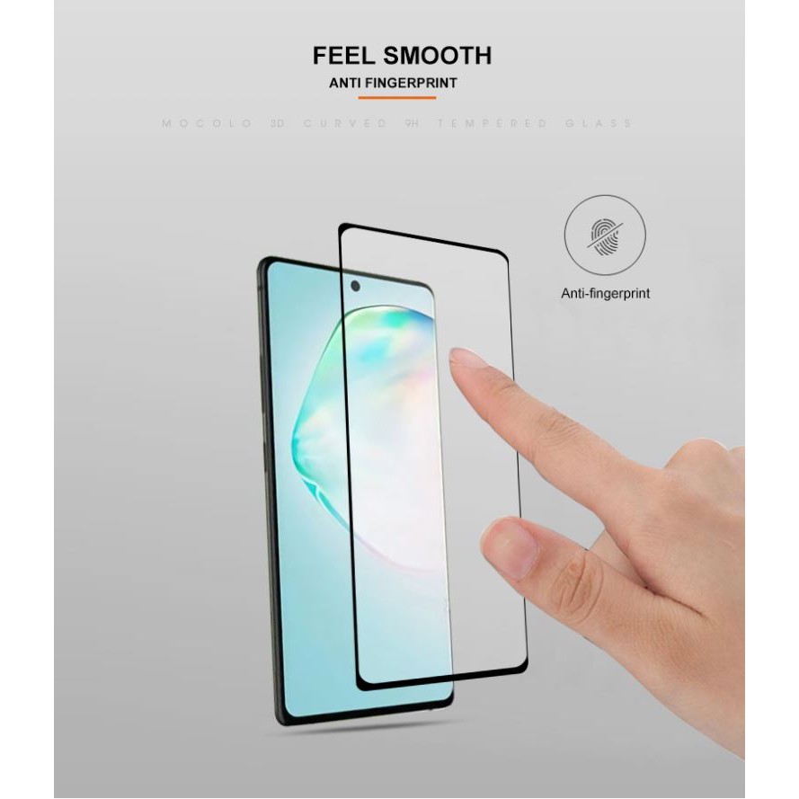 Mocolo Samsung A11 A21 A31 A51 A71 A91 Tempered Glass Full Screen Cover Edge Guard Oleophobic