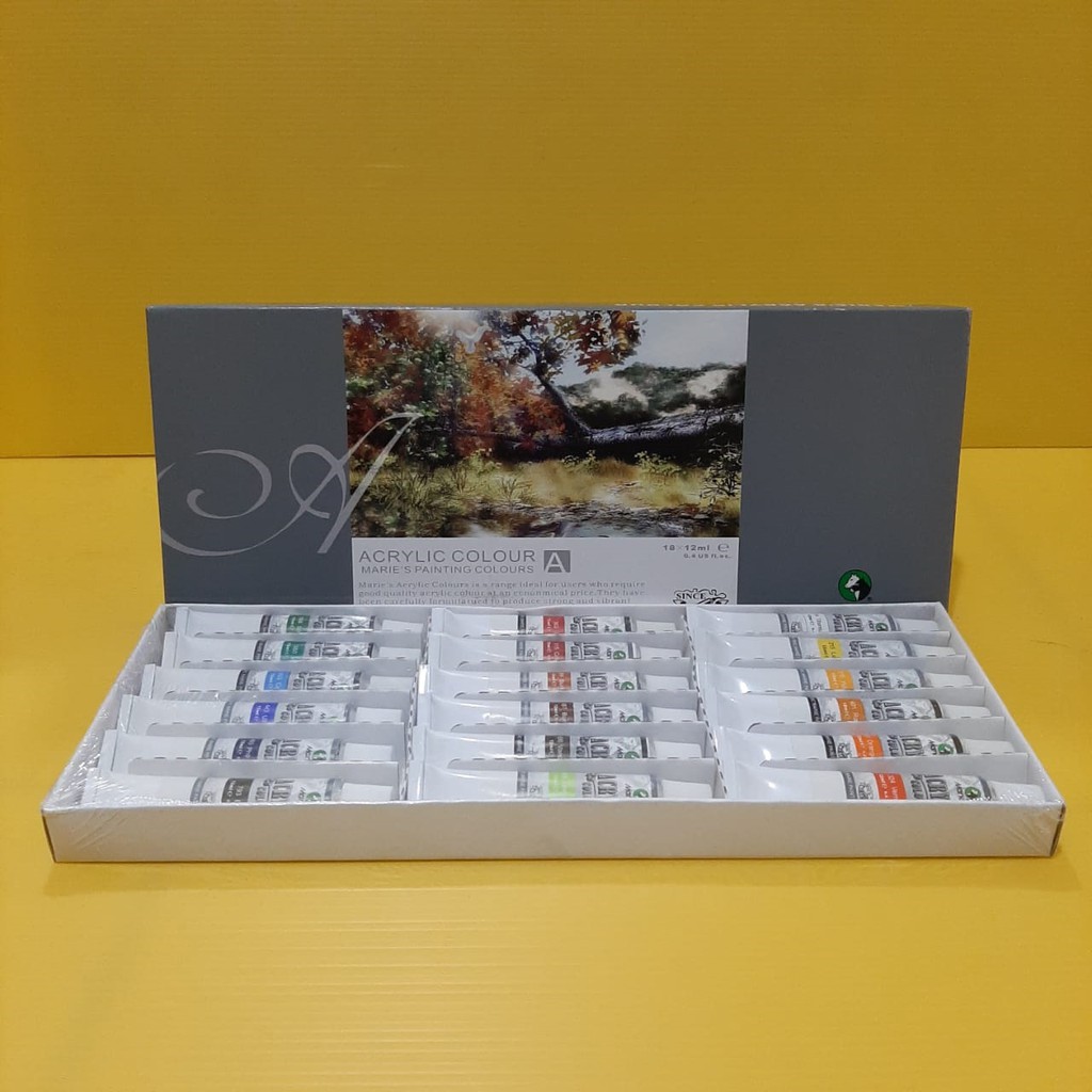 CAT ACRYLIC CAT AIR CAT MINYAK SET ISI 12C 14C 18C CAT ACRYLIC CAT AIR CAT MINYAK SET ISI 12C 14C 18C