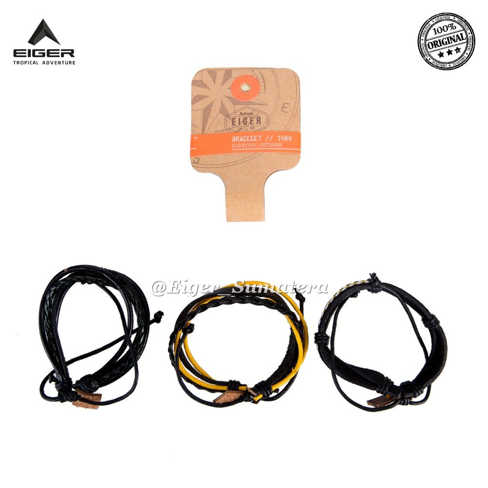 Eiger1989 Gelang Collecto Bracelet 89 Jawerly - 4270 | Gelang Tangan Pria Wanita Isi 3