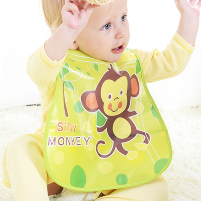 Slabber Plastic Baby Bib CELEMEK BAYI Slaber Plastik Waterproof Apron Tadah Liur Babymaniashop