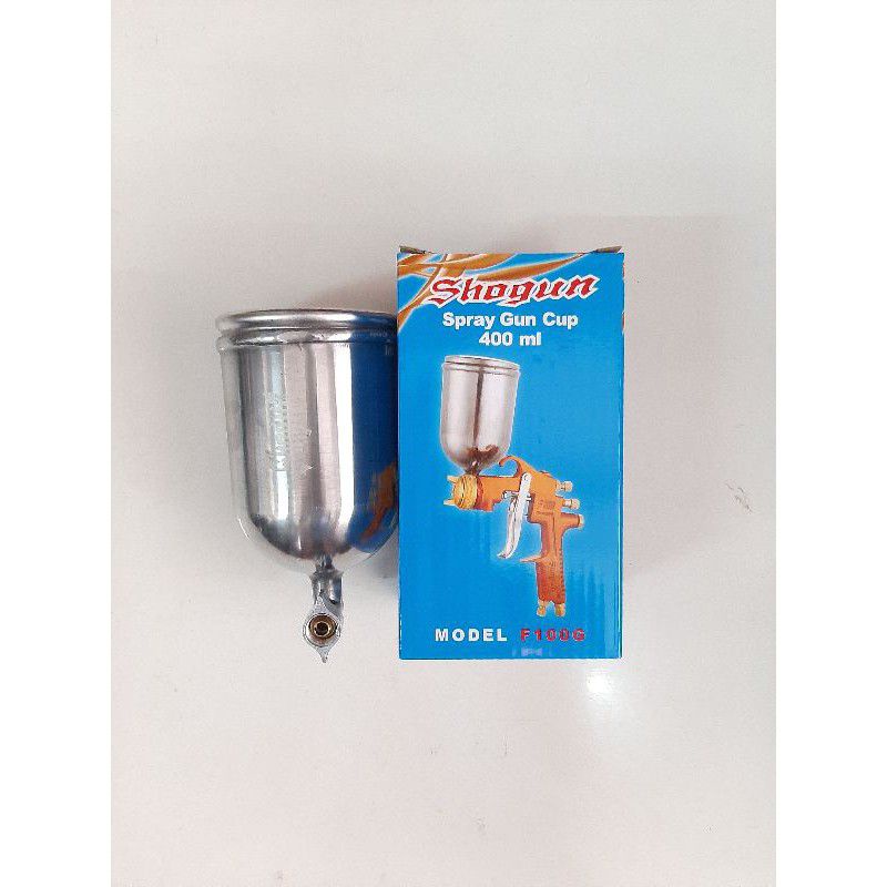 TABUNG SPRAYGUN F75 400cc TANGKI CAT TABUNG ATAS F100 speed Meji Murah