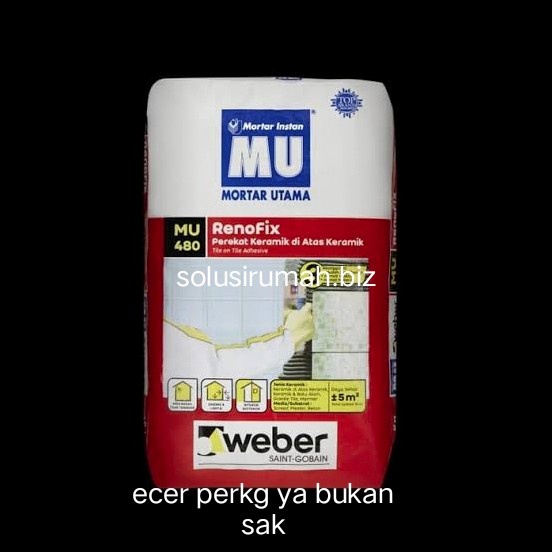 mortar mu 1kg 1 kg ecer perekat granit keramik diatas mu 480 mu480