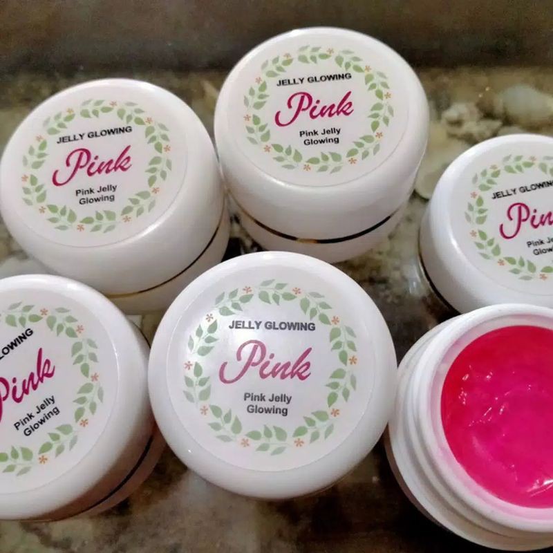 [100% Asli] Cream Krim Jelly Glowing Pink Mencerahkan dan Memutihkan Wajah Menghilangkan Flek Hitam